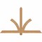 Ekena Millwork Redmond Smooth Timber Gable Bracket, Western Red Cedar, 60"W x 38"H x 3 1/2"D x 3 1/2"F, 15/12 Pitch GBW060X38X0404RED00SWR - alternate 1